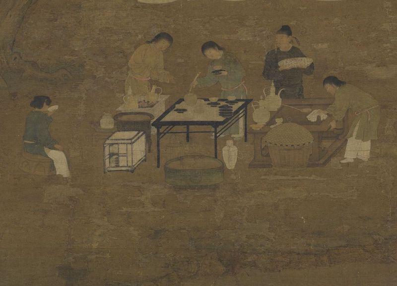 重拾“圍爐煮茶”文化，一起看看故宮藏畫里的“圍爐煮茶”[精制鋼圍爐茶桌](圖6)